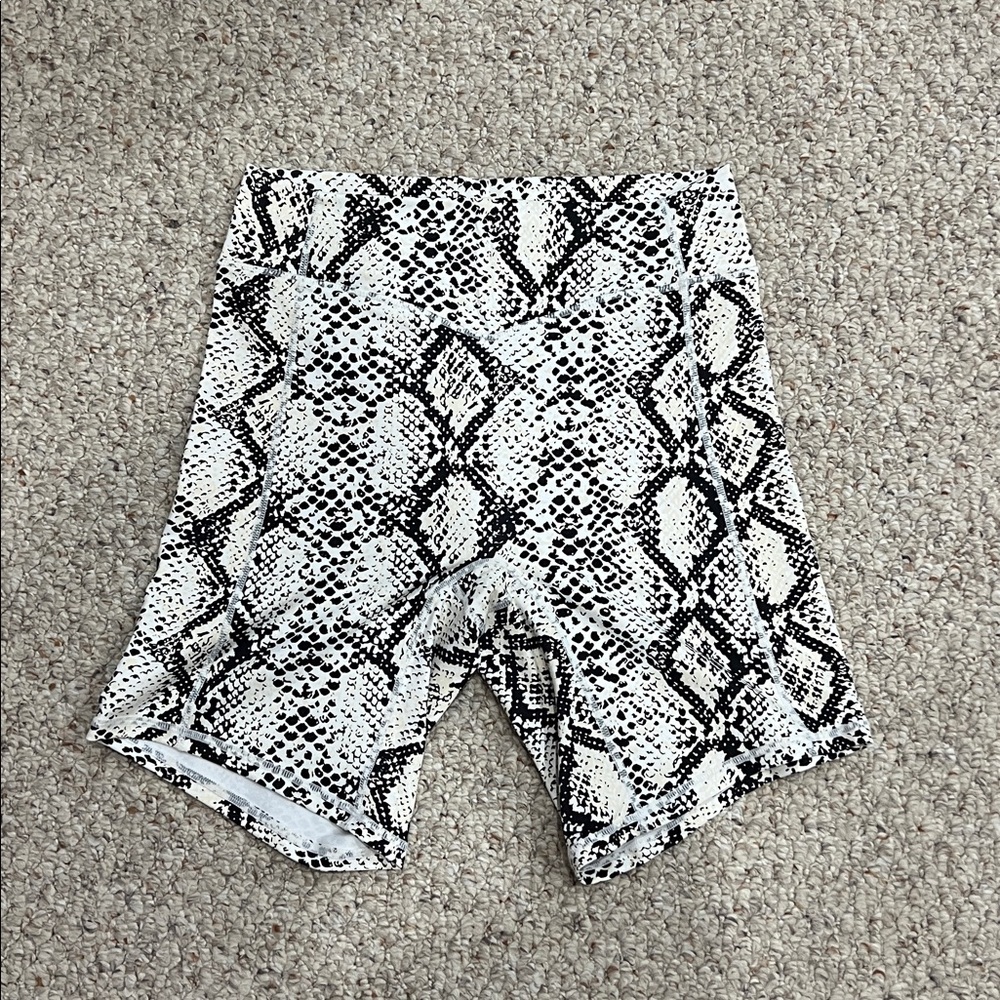Vitality Snake Print Bike Shorts
